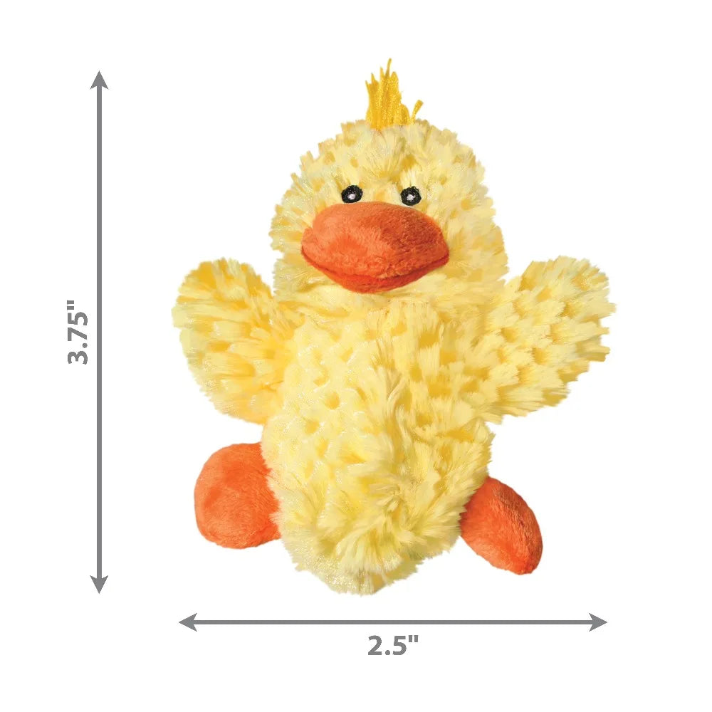 Adorable Yellow Duck Dog Toy with Removable Squeaker for Small Dogs