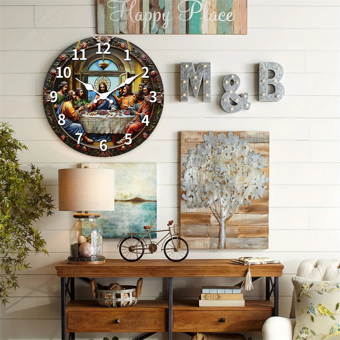 Last Supper Themed Wall Clock