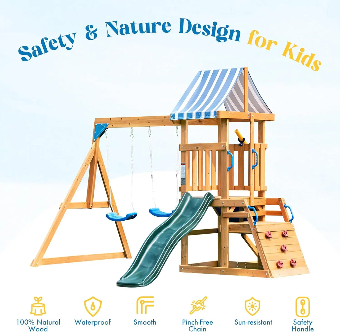 Robotime Robud Wooden Swing Set