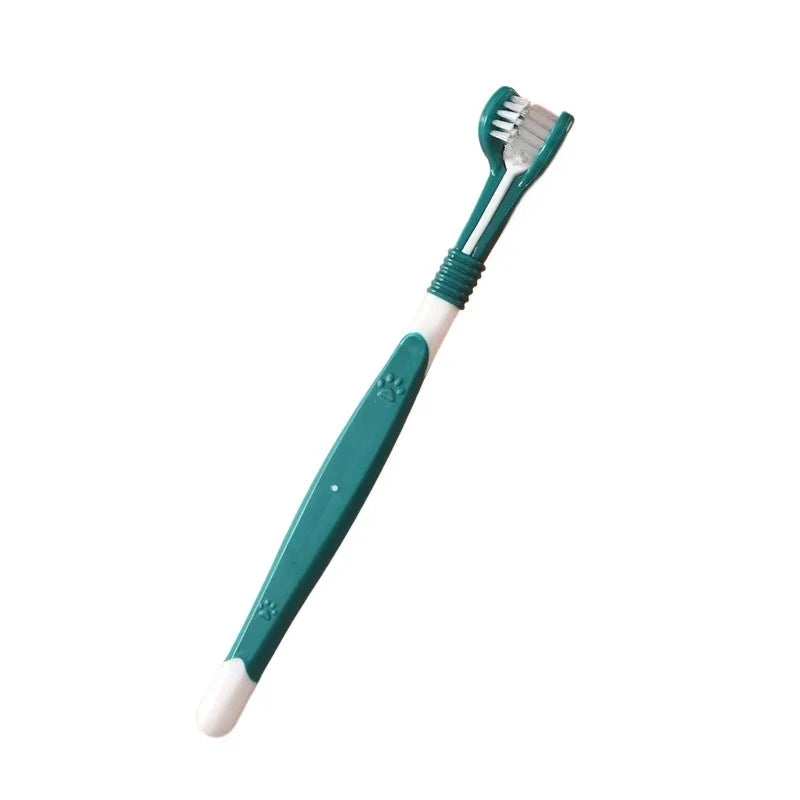 3-Sided Plastic Pet Toothbrush