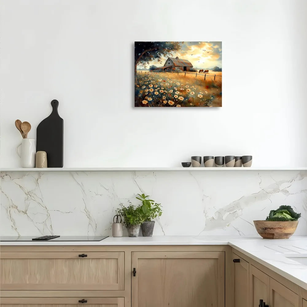 Quiet Farmhouse Landscape Wall Art