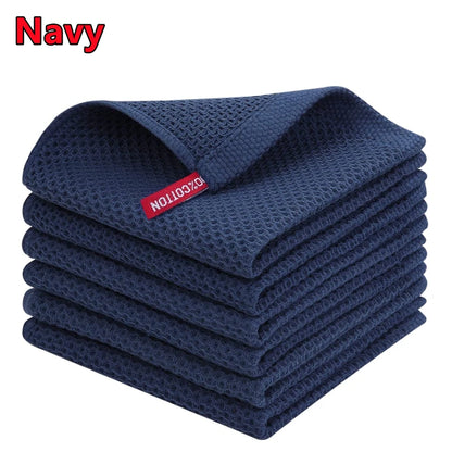 100% Ultra Soft Waffle Weave Cotton Kitchen Towels