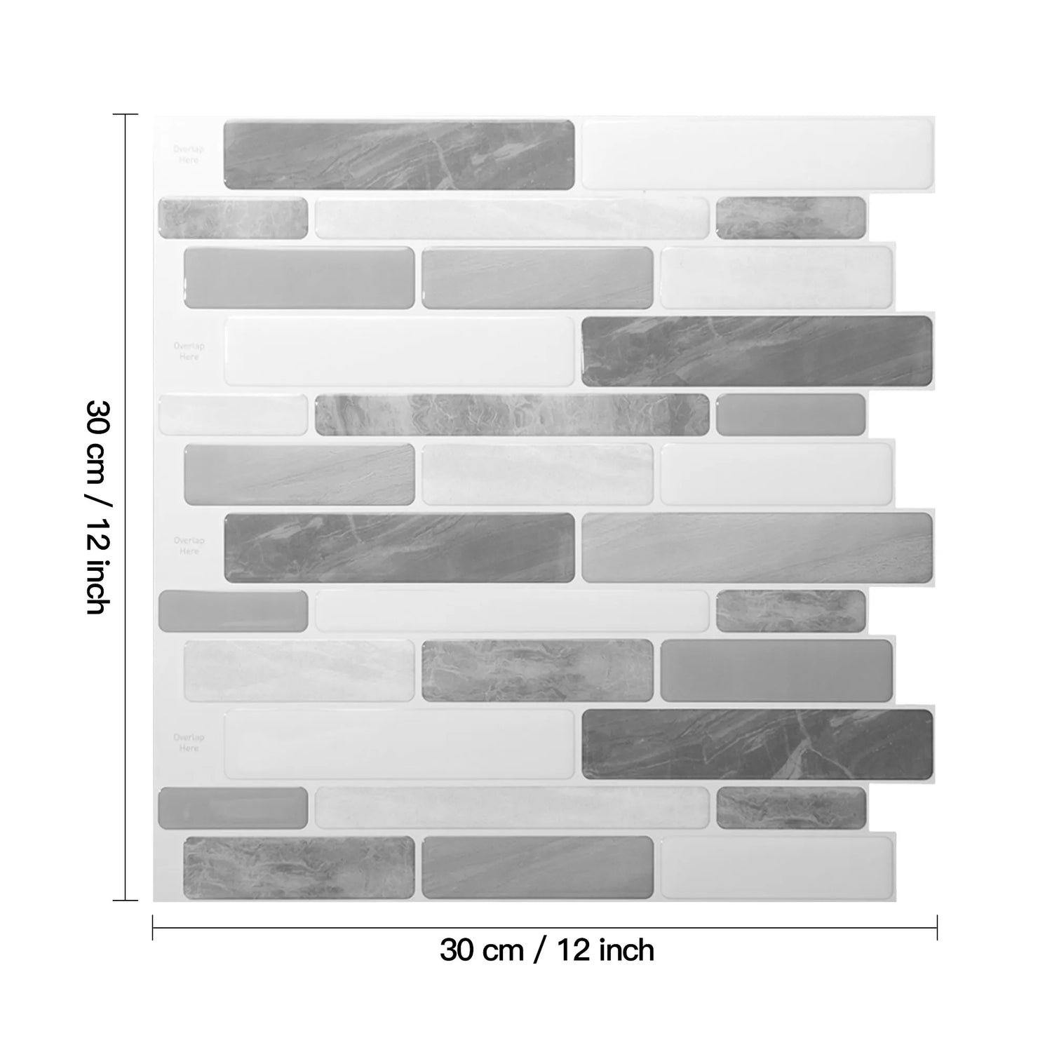10-Sheet Peel and Stick Backsplash
