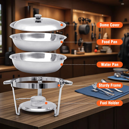 Stainless Steel Chafing Dish in a Set of 1 or 2
