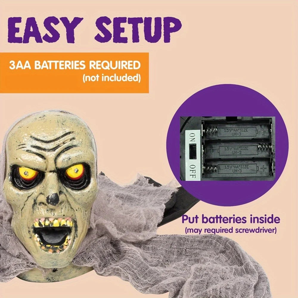 Halloween Groundbreaker Zombie with Sound and Flashing Eyes