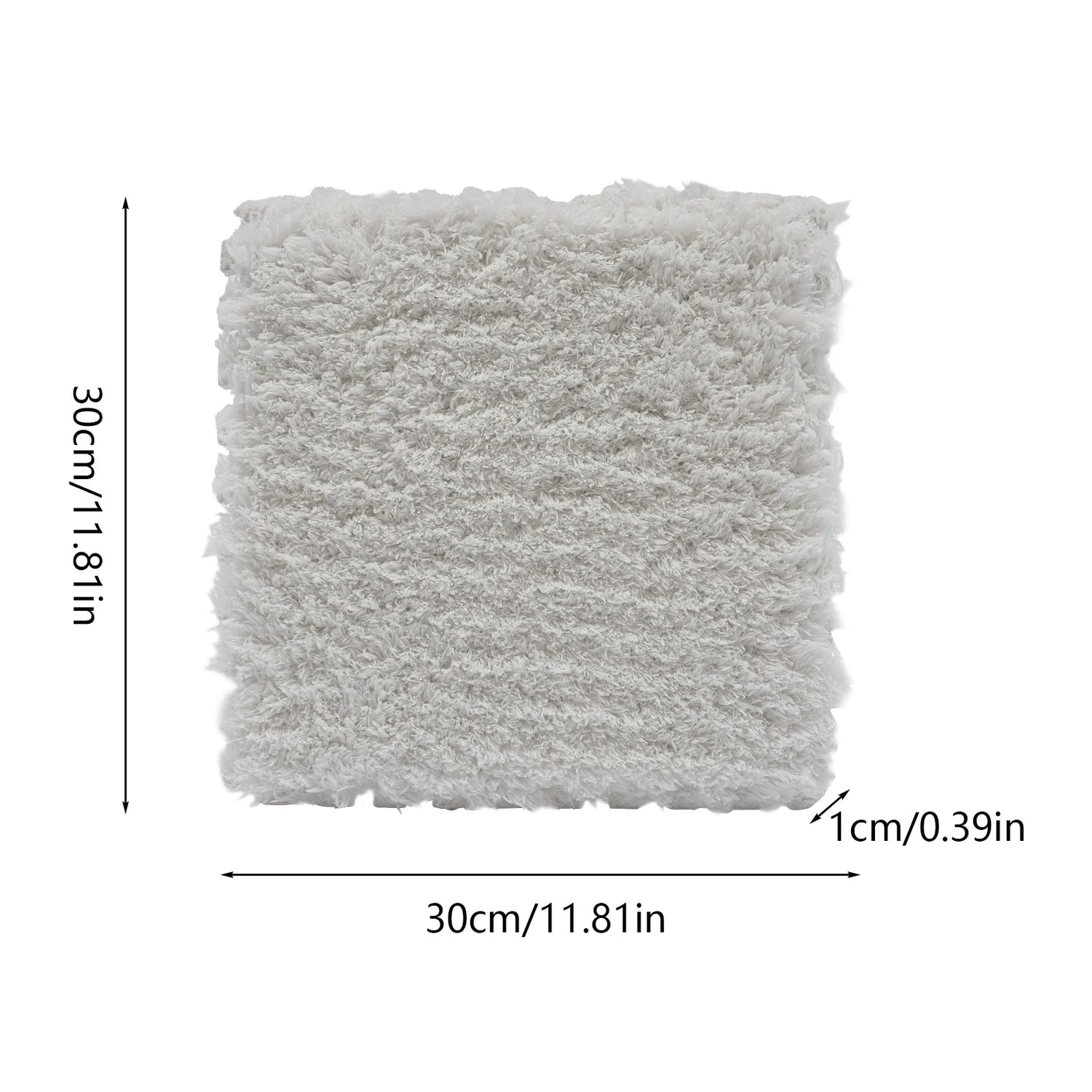Gray and White Rug Squares