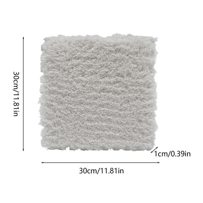 Gray and White Rug Squares