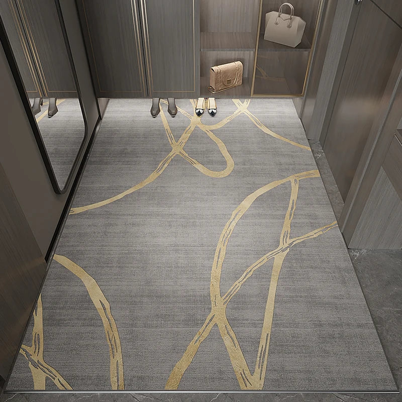 VIKAMA Modern Non-Slip Machine Washable Area Rug