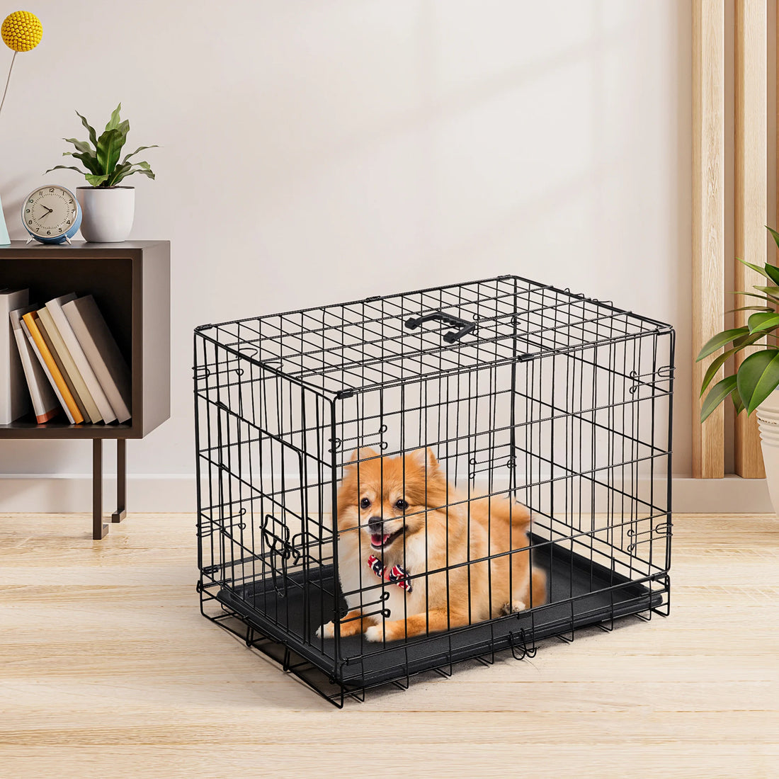 JHK 30 Inch Foldable Metal Pet Kennel