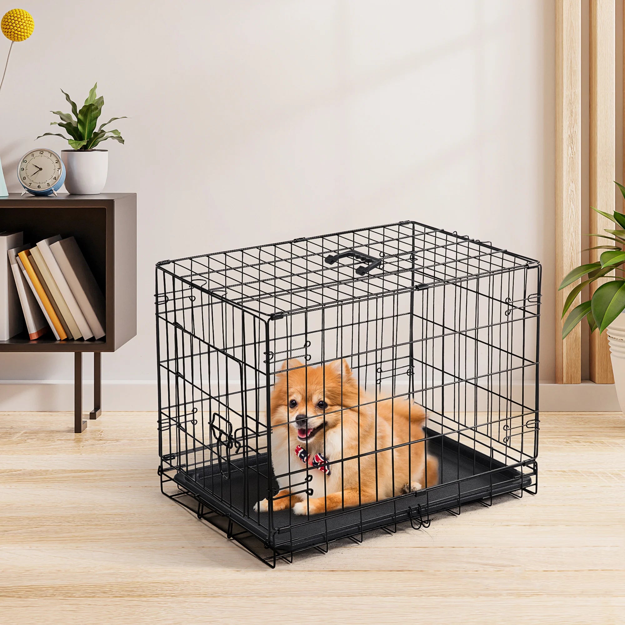 JHK 30 Inch Foldable Metal Pet Kennel