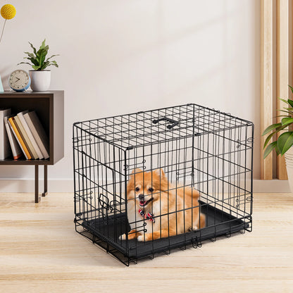 JHK 30 Inch Foldable Metal Pet Kennel