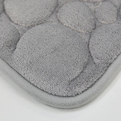 Water-Absorbing Non-Slip Solid Color Bathroom Rug Set