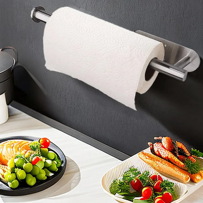 Adhesive Stainless Steel Paper Towel Holder