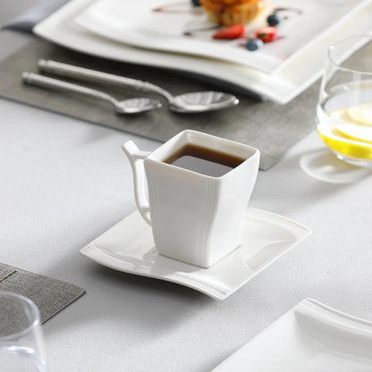 Malacasa White Porcelain Dinner Set